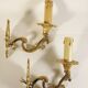 Paire d'appliques en bronze doré