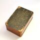 Antique box with marquetry wood, clover decoration, 7 x 11 cm.