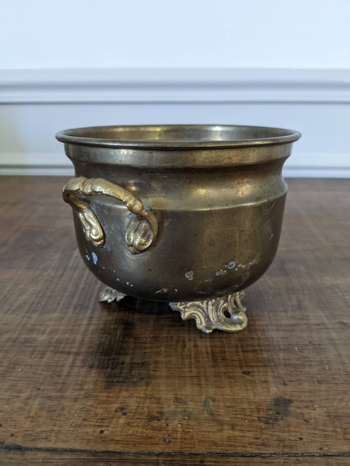 Brass flowerpot
