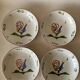 12 soup plates with calottes, Rooster La Rochelle decor, 18th century copy