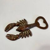 Brass lobster bottle opener