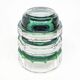 Postmodernist vase, green crystal glass, Germany, 1960s