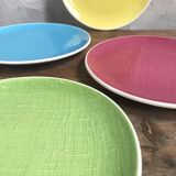 Five Salins deauville model dessert plates