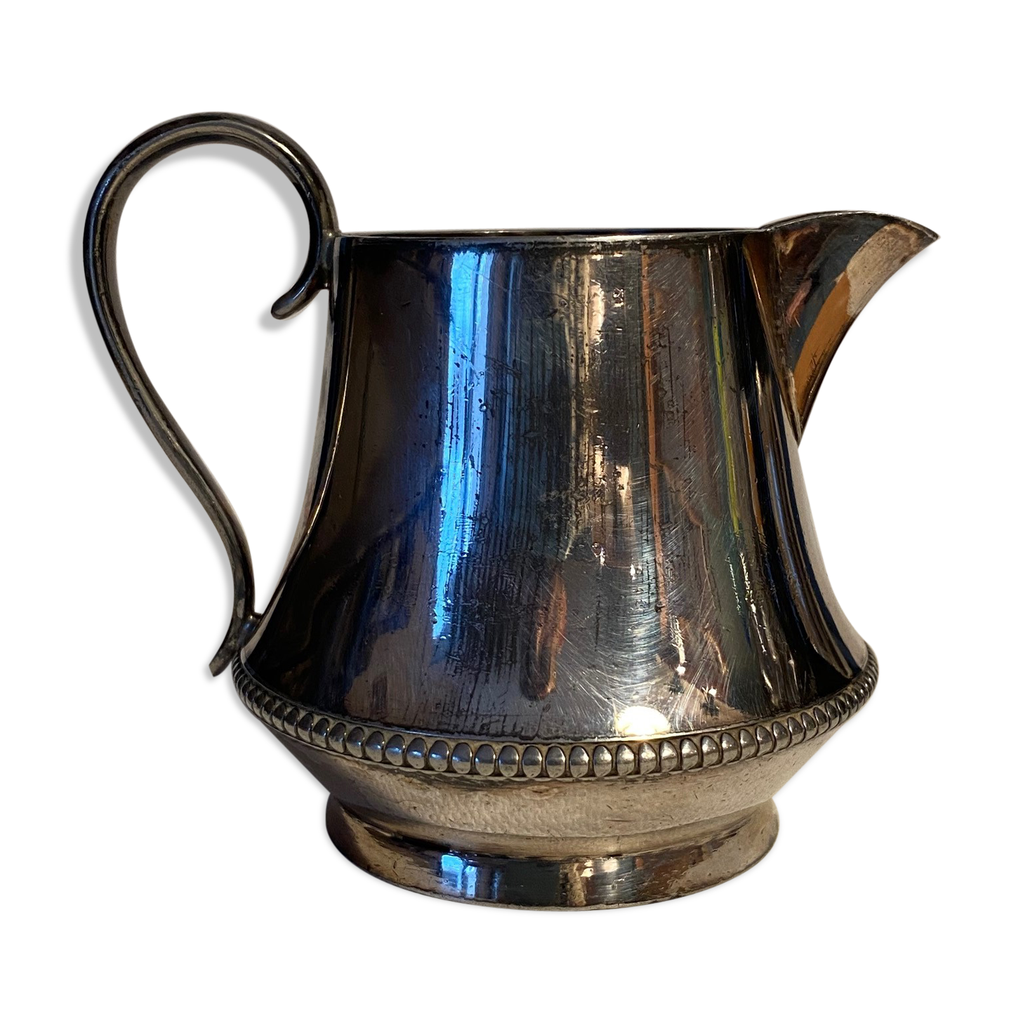 English milk pot silver metal HJ Linton