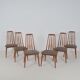6 Chairs 'Eva' designed by Niels Koefoed, 1960s