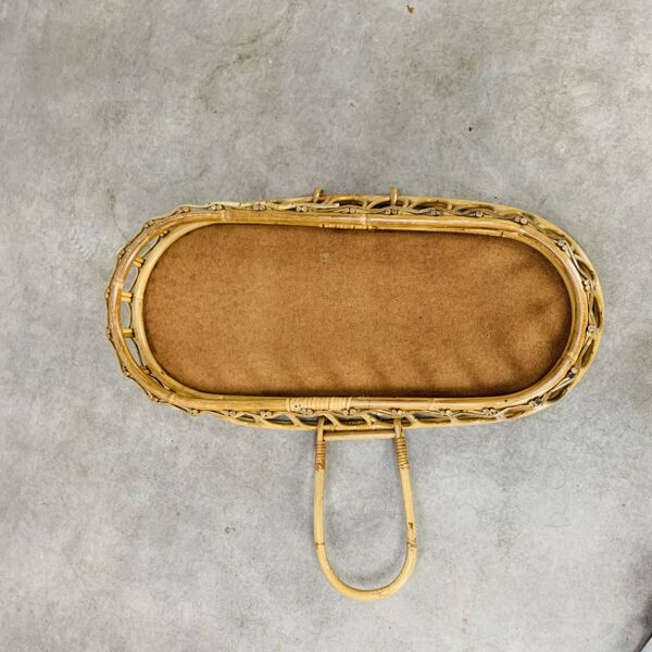 Couffin vintage en rotin