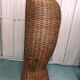 Cabine de plage osier rotin vintage fauteuil Emmanuelle