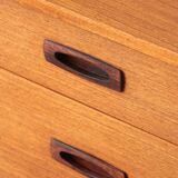 Coiffeuse vintage anglaise en teck – Limelight Furniture – Années 60