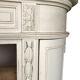 Old pharmacy furniture in grey lacquered oak, NINETEENTH