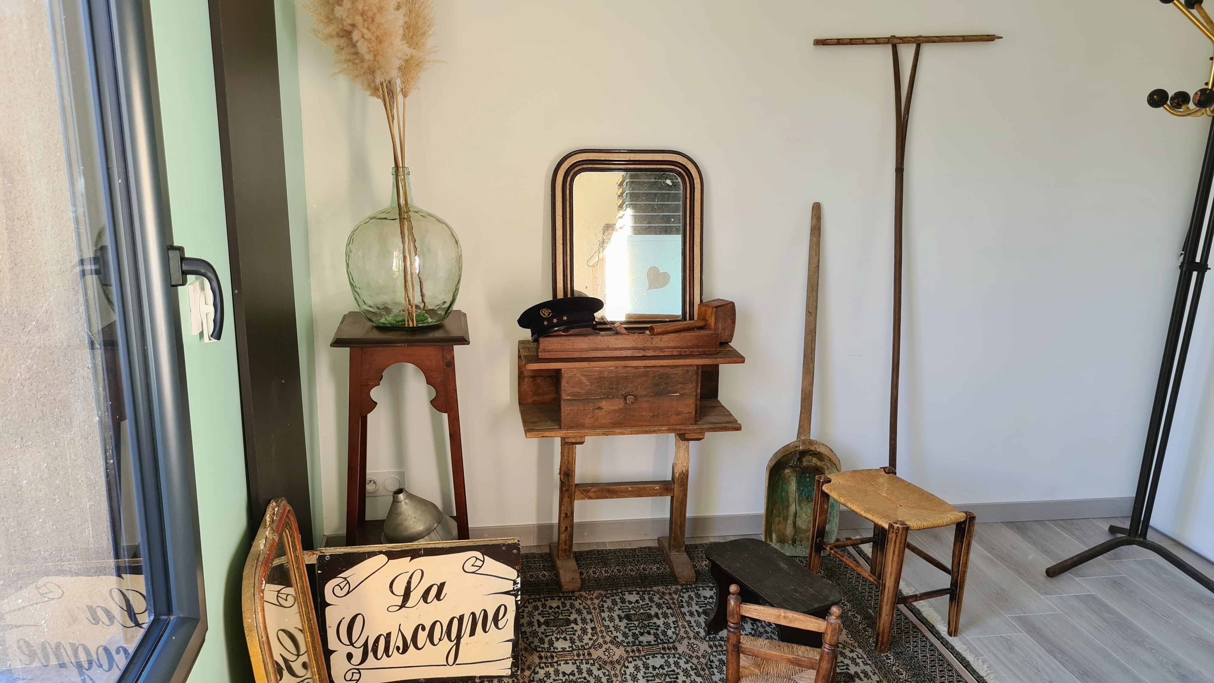 Chaise enfant campagnarde paillée