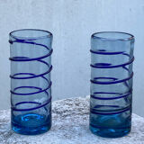 Two blown glasses