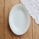 Vintage oval serving dish white twisted porcelain Limoges Haviland