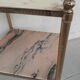 Table d'appoint 2 plateaux marbre
