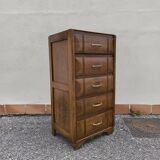 Art Deco oak chiffonier