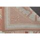 1970s Vintage Turkish Oushak Handmade Wool Cotton Pink Area Rug  168x220