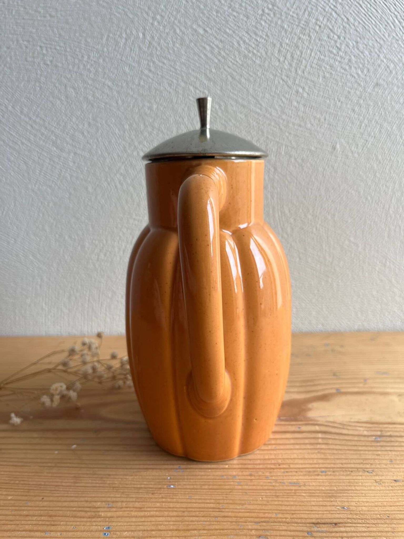 Théière / pichet / carafe / broc vintage faïence esprit Digoin Sarregu