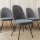Set of 6 Italian chairs - 1960s -