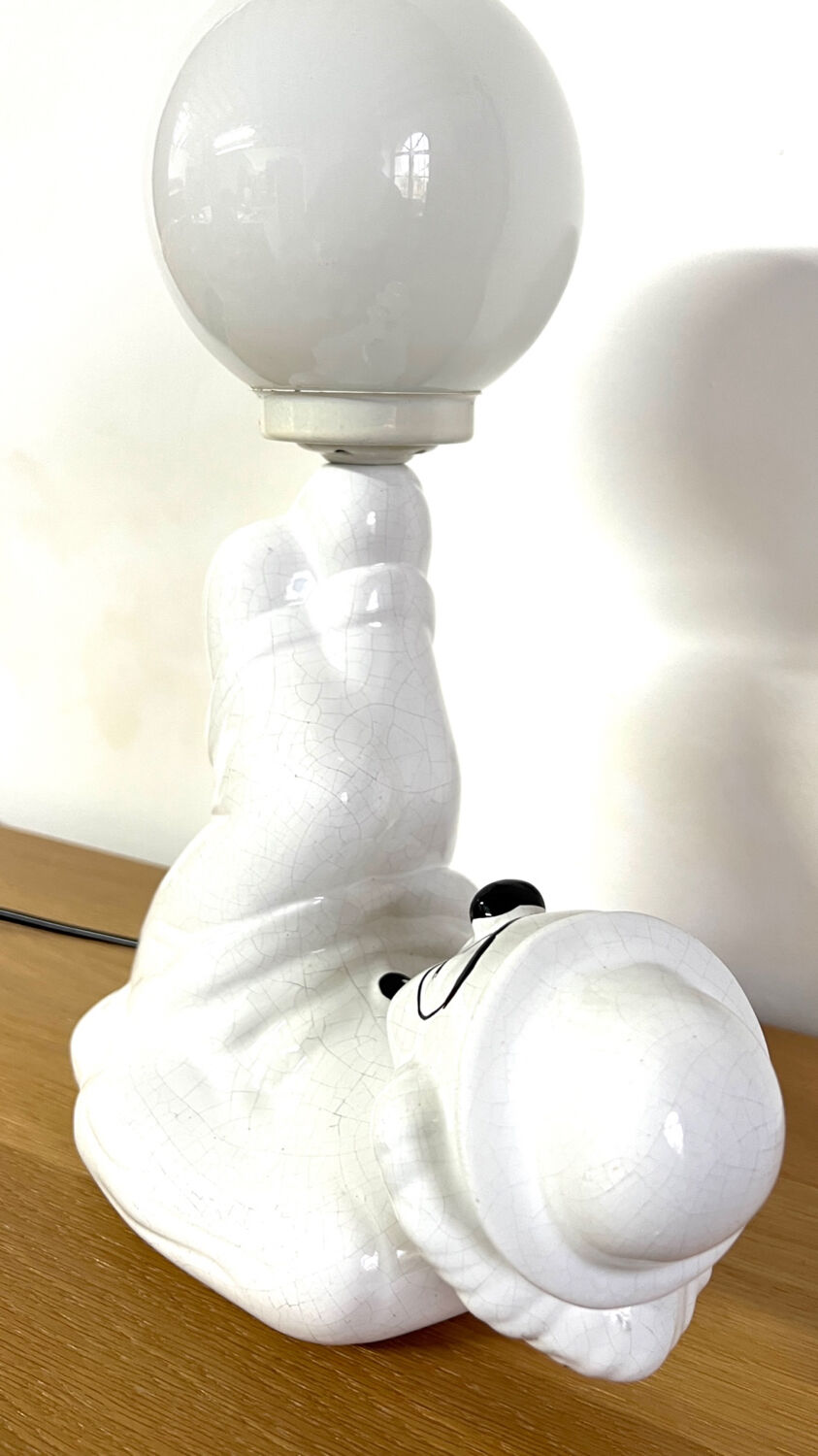 Clown lamp - ceramic - vintage - 70s