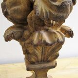 Golden late 18th century wooden lamp