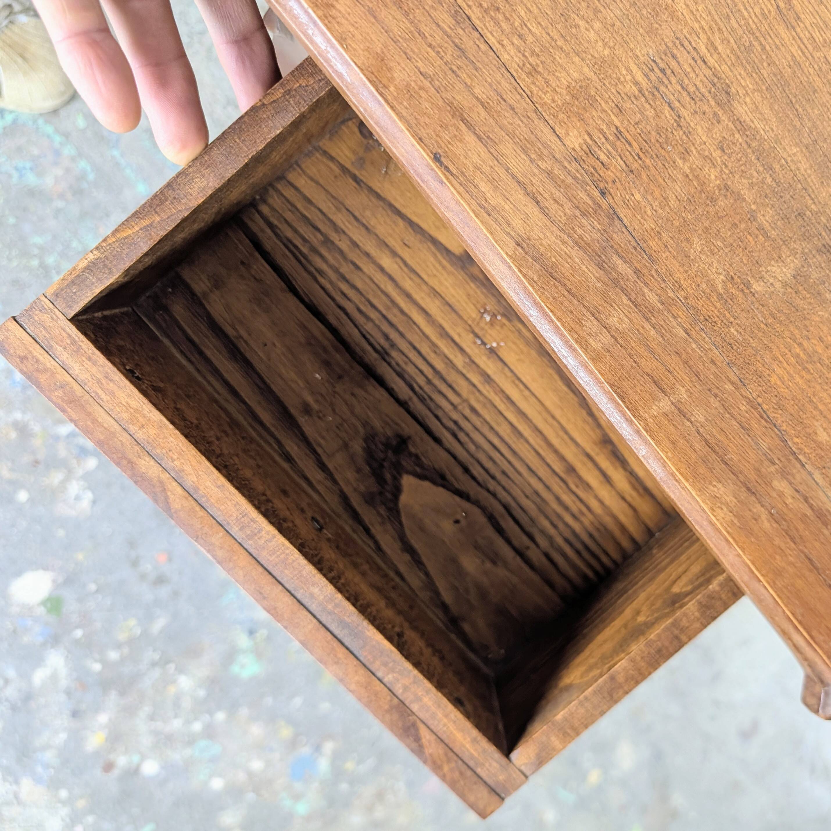 Louis XV style bedside table in solid wood