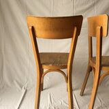 Set of 2 vintage Baumann bistro chairs