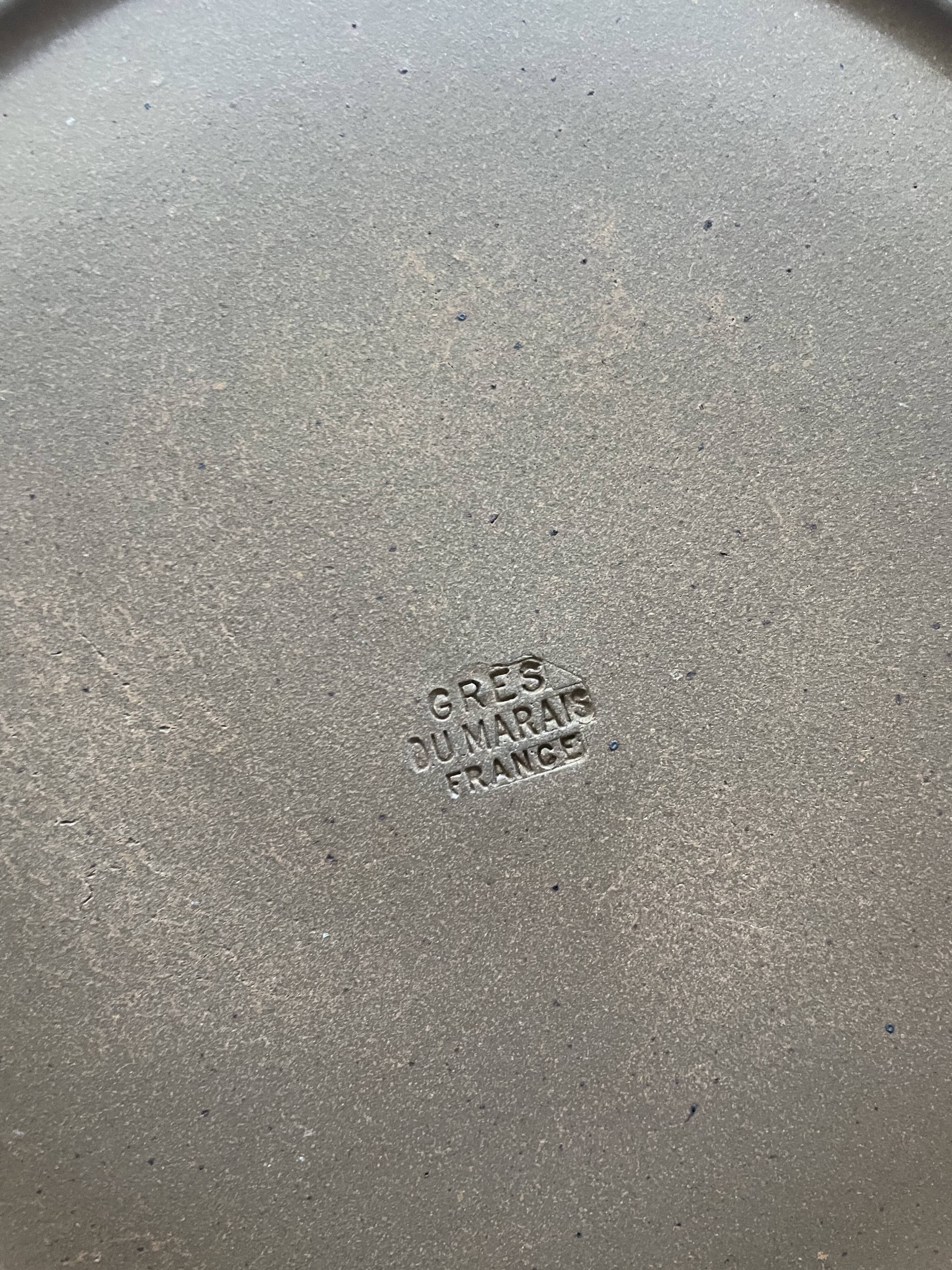 Lot de 6 assiettes grès du Marais