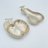 2 silver dishes