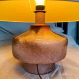 Handmade lamp in brass and Murano glass