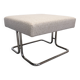 Low stool or tubular ottoman Space Age, France around 1970