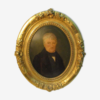 Portrait chromo in gilded crafted oval frame