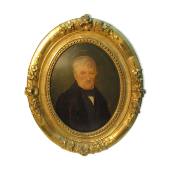 Portrait chromo in gilded crafted oval frame