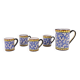 Italian Art Pottery set from Caltagirone, 1980’s Sicily