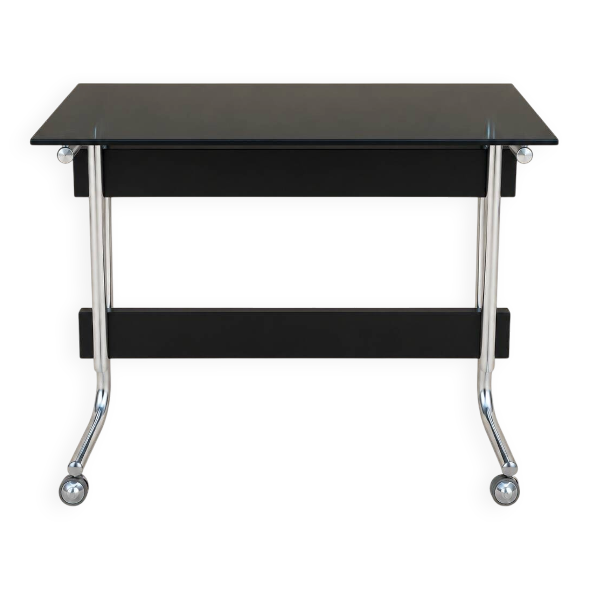 Petite table sur roulettes années 70
