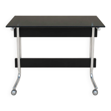 Petite table sur roulettes années 70