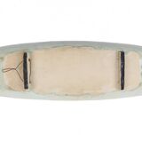 Mid-Century elongated glazed ceramic bowl, Belgium 1960s