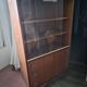 Vintage glass cabinet with 2 glass doors