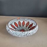 Glazed ceramic bowl signed Hôpital Cantonal Genève 1969