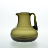 Blown glass carafe by Claude Morin, 1976