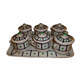 Set of pots to cream with top aluminite