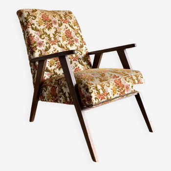 Vintage armchair floral fabric