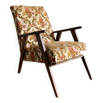 Vintage armchair floral fabric