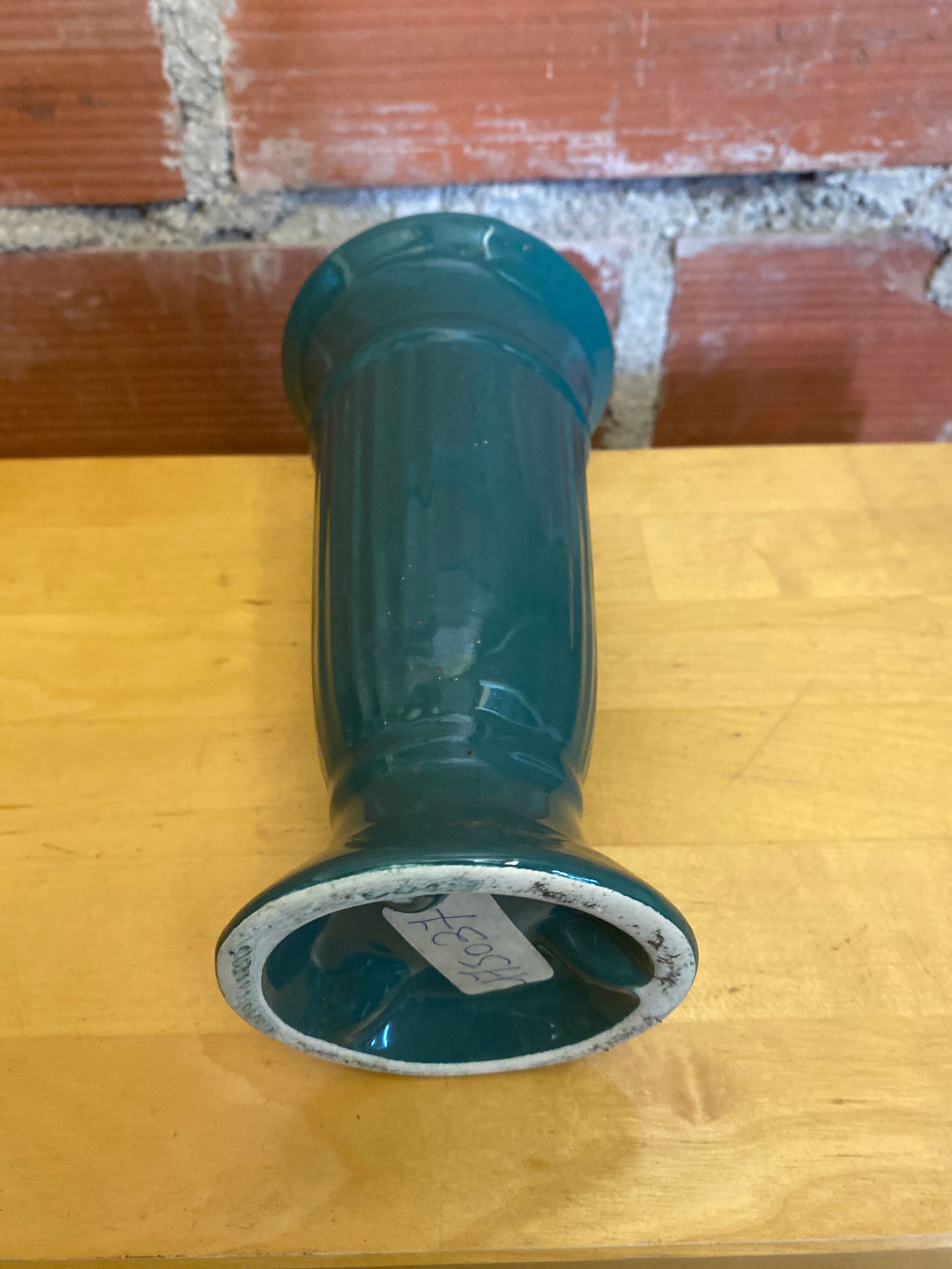 Vintage Green Ceramic Vase from the 1970s