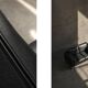 Vintage Mid-Century Danish Modern Two-Seater Black Leather Sofa, 1970s