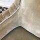 Fauteuil crapaud vert avec torsades