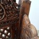 Fauteuil Ancien Pidha Rajasthan XIXeme en Palissandre