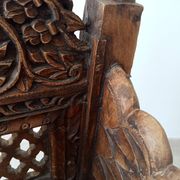Antique Pidha Armchair from Rajasthan, 19th Century in Rosewood