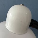 White mid-century space age mushroom floor lamp by Hala Zeist