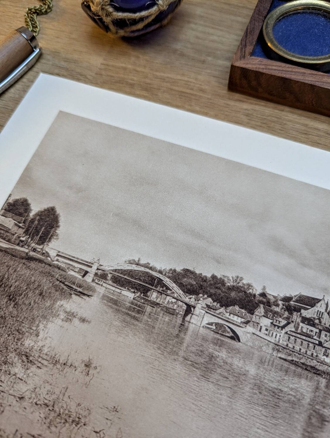 Beaumont-sur-Oise, photo plate printed in 1934.