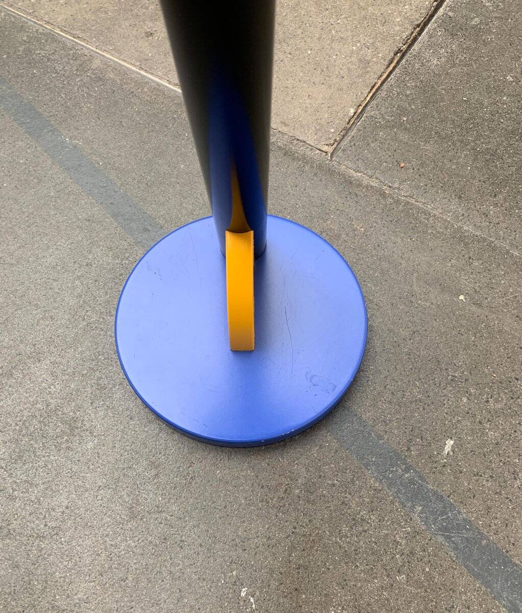 Postmodern wooden plant stand or side table