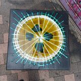 Vallauris style ceramic square coffee table